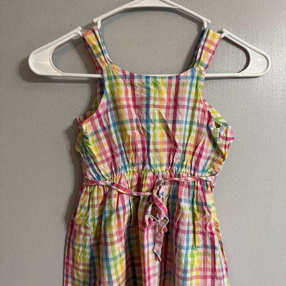 Sweet Heart Rose Plaid Pink and Yellow Sundress Size 6 - Picture 7 of 8